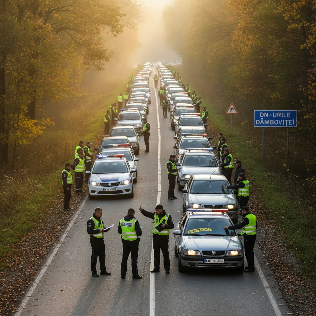 212 amenzi și 56 de permise reținute în doar 5 ore