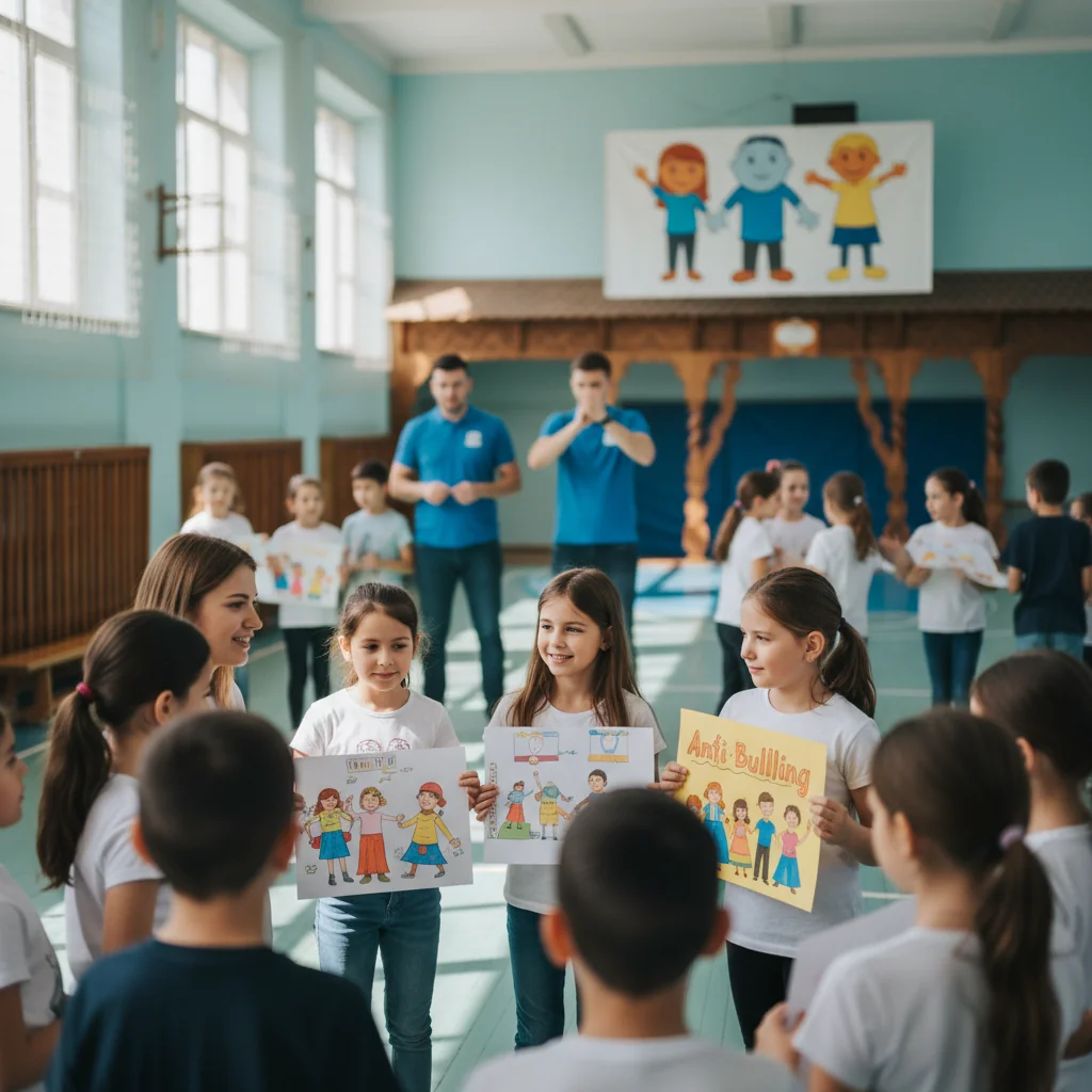 Acțiuni educative anti-bullying în școli din Târgoviște, Pucioasa și Băleni