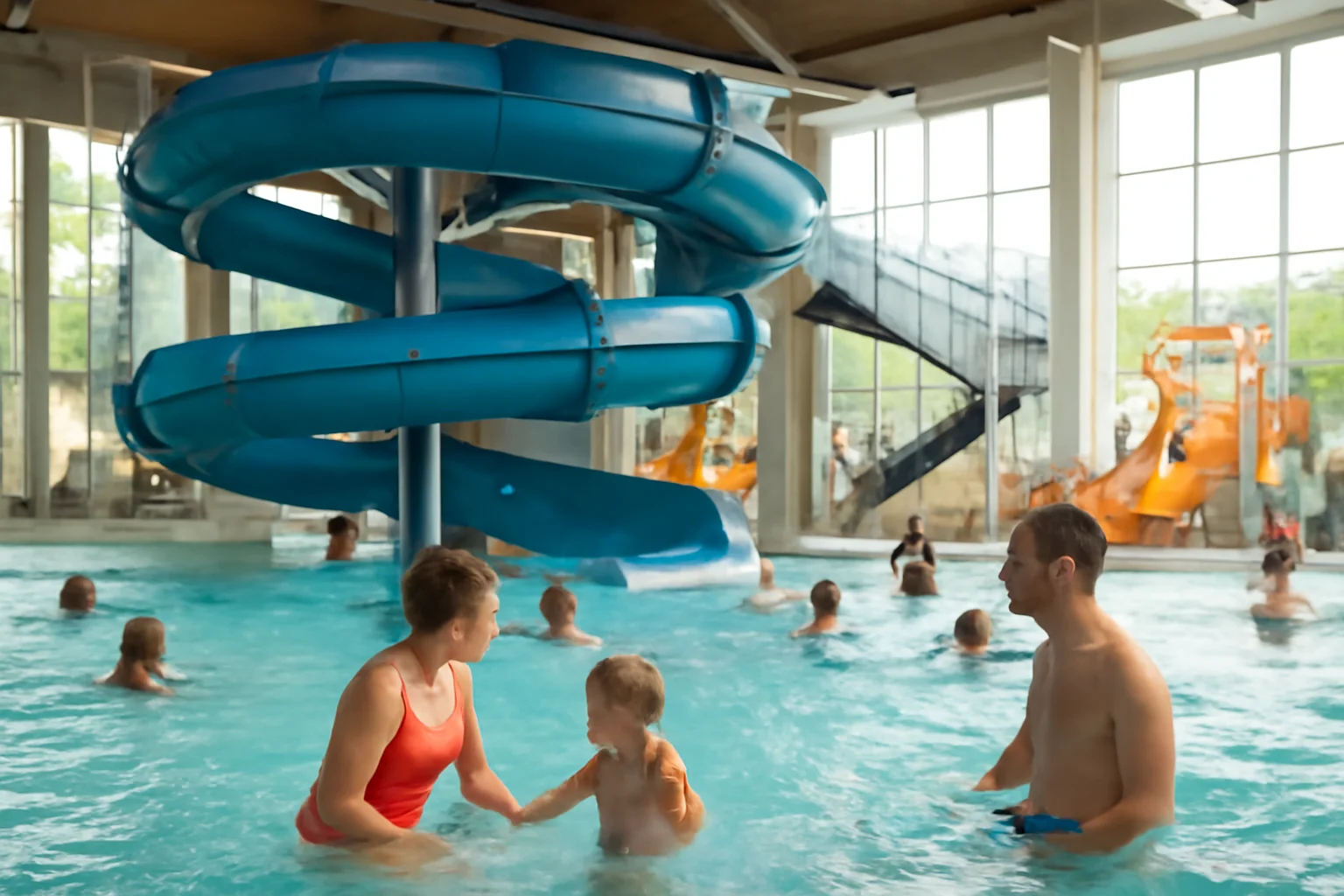 Aqua park interior nou la Târgoviște, proiect european lângă Complexul Turistic de Natație