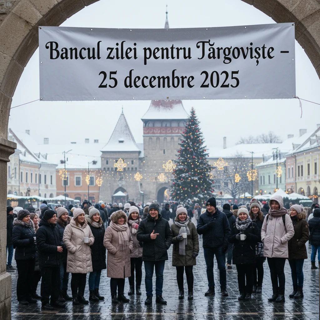 Bancul zilei pentru Târgoviște – 25 decembrie 2025