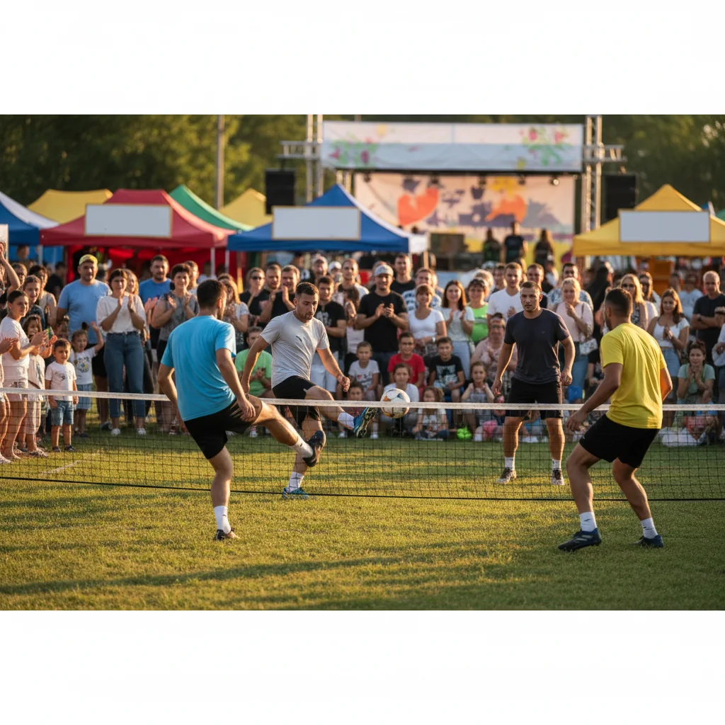 Campionatul de tenis cu piciorul, start la Zilele Dâmboviței