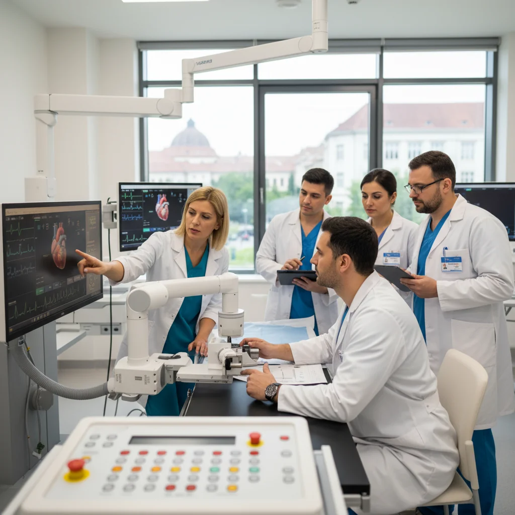 Cardiologii din Târgoviște se specializează constant în tehnologii moderne pentru salvarea vieților