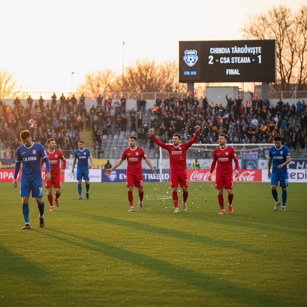 Chindia Târgoviște întoarce rezultatul și câștigă amicalul cu CSA Steaua, la București