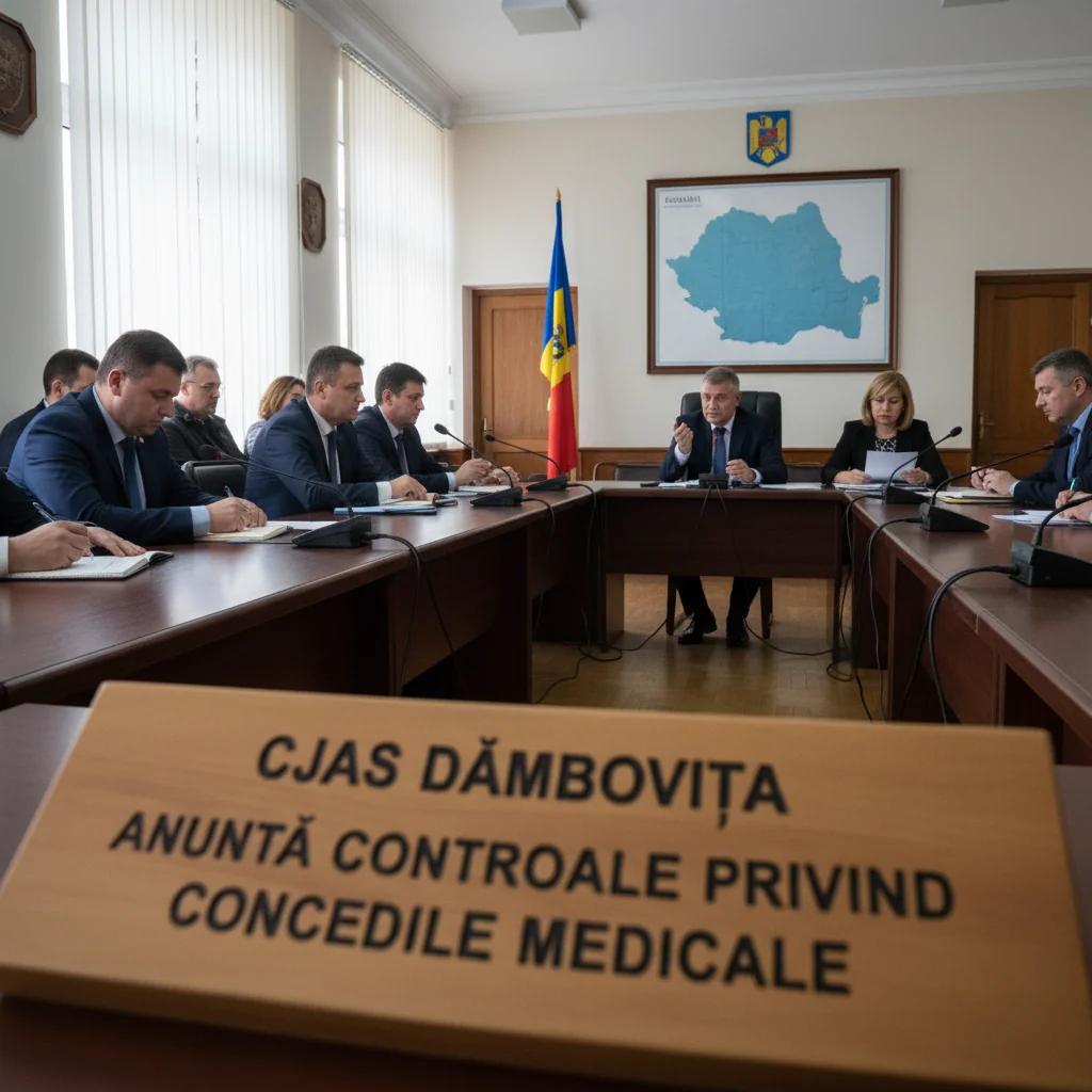 CJAS Dâmbovița anunță verificări ale concediilor medicale în Târgoviște și în județ