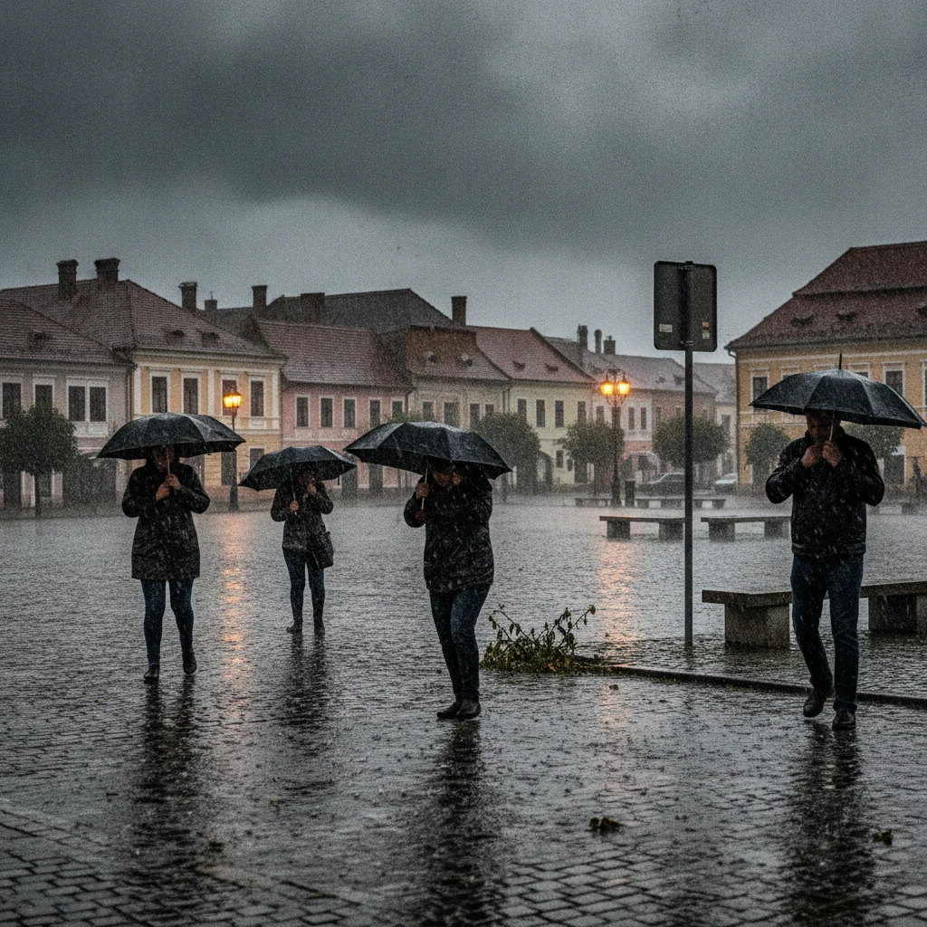 Cod Portocaliu de ploi și vijelii azi