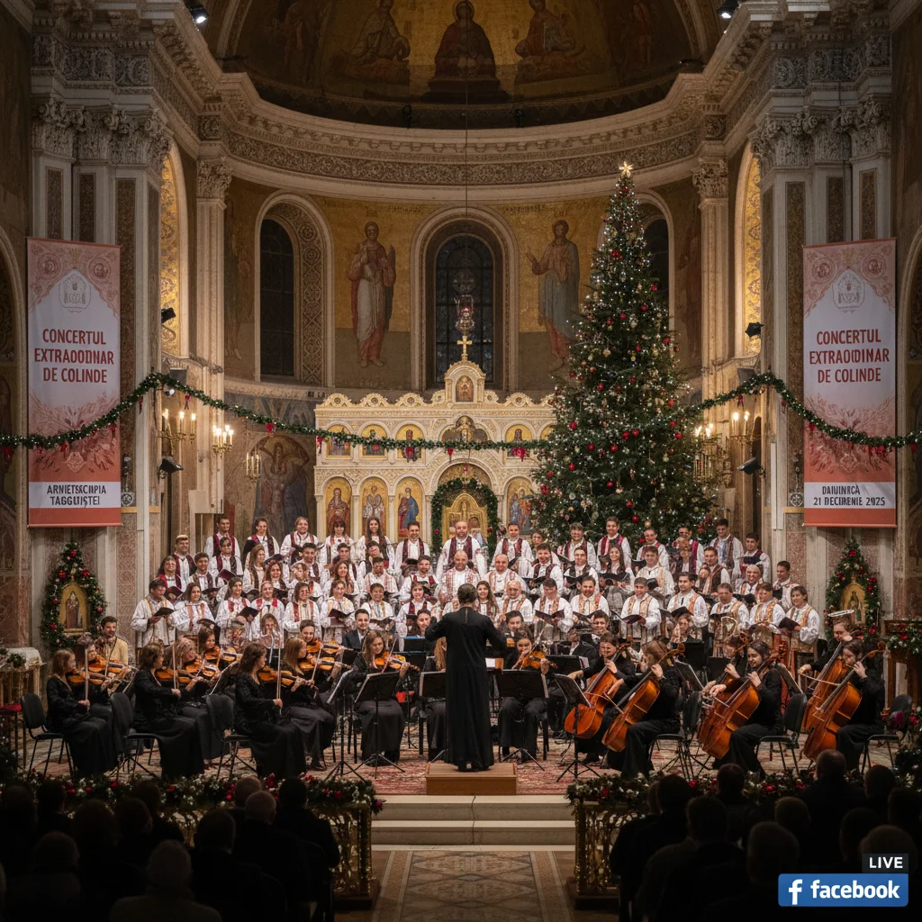 Concertul Extraordinar de Colinde al Arhiepiscopiei Târgoviștei, Transmis LIVE pe Facebook Duminică, 21 Decembrie 2025