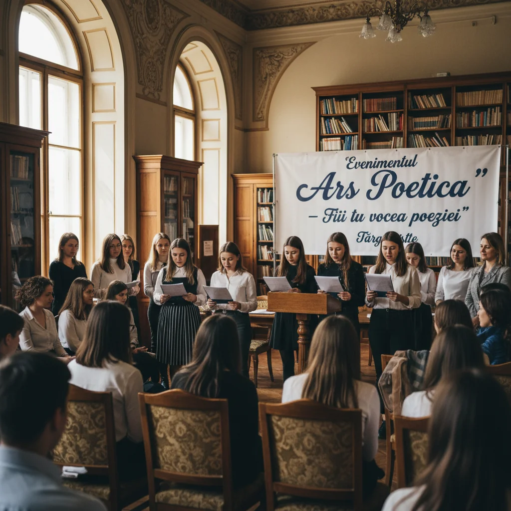 Concursul „Ars Poetica – Fii tu vocea poeziei” aduce tinerii aproape de literatură la Târgoviște