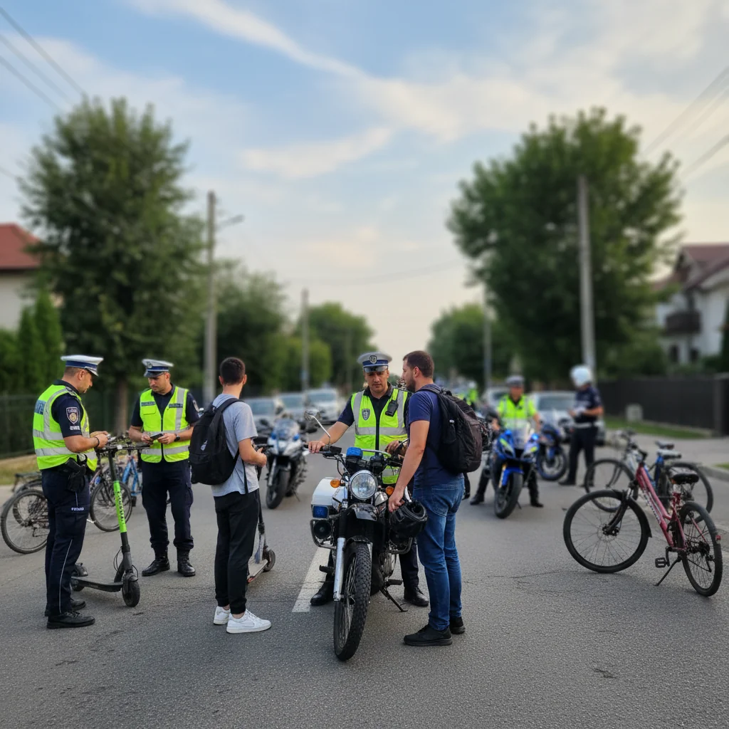 Controale rutiere intensificate pentru vehicule pe două roți în Dâmbovița