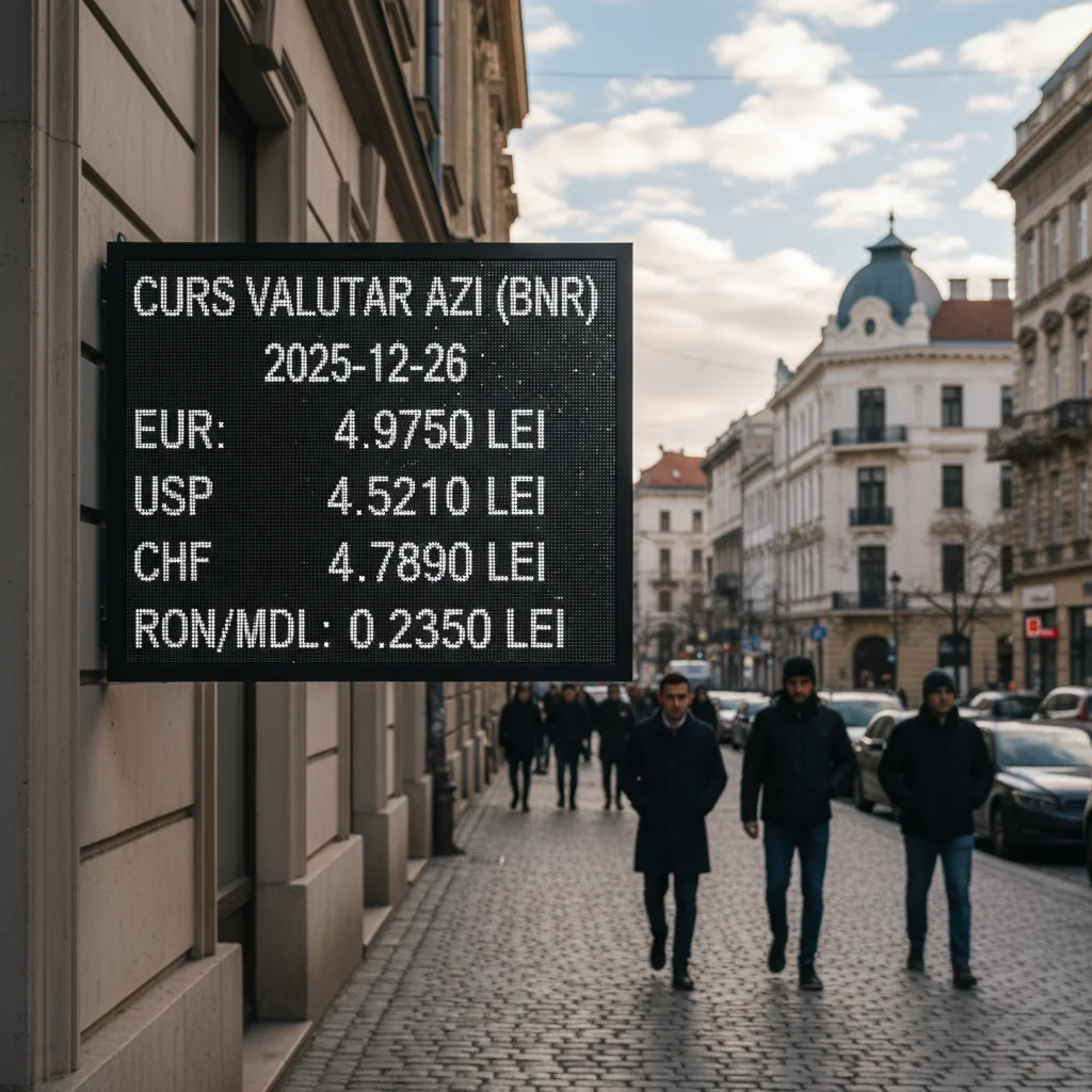 Curs valutar azi (BNR) – 2025-12-26
