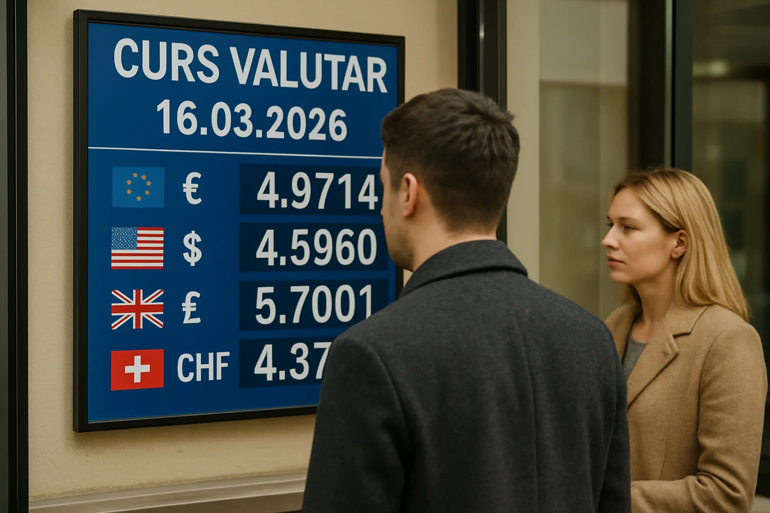 Curs valutar azi (BNR) – 2026-03-16