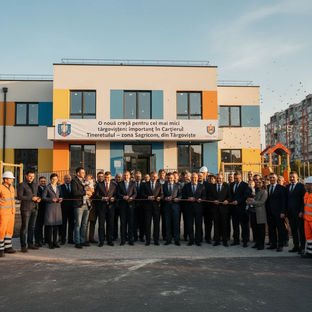 deschidere creșă modernă pentru copiii din zonă Sagricom