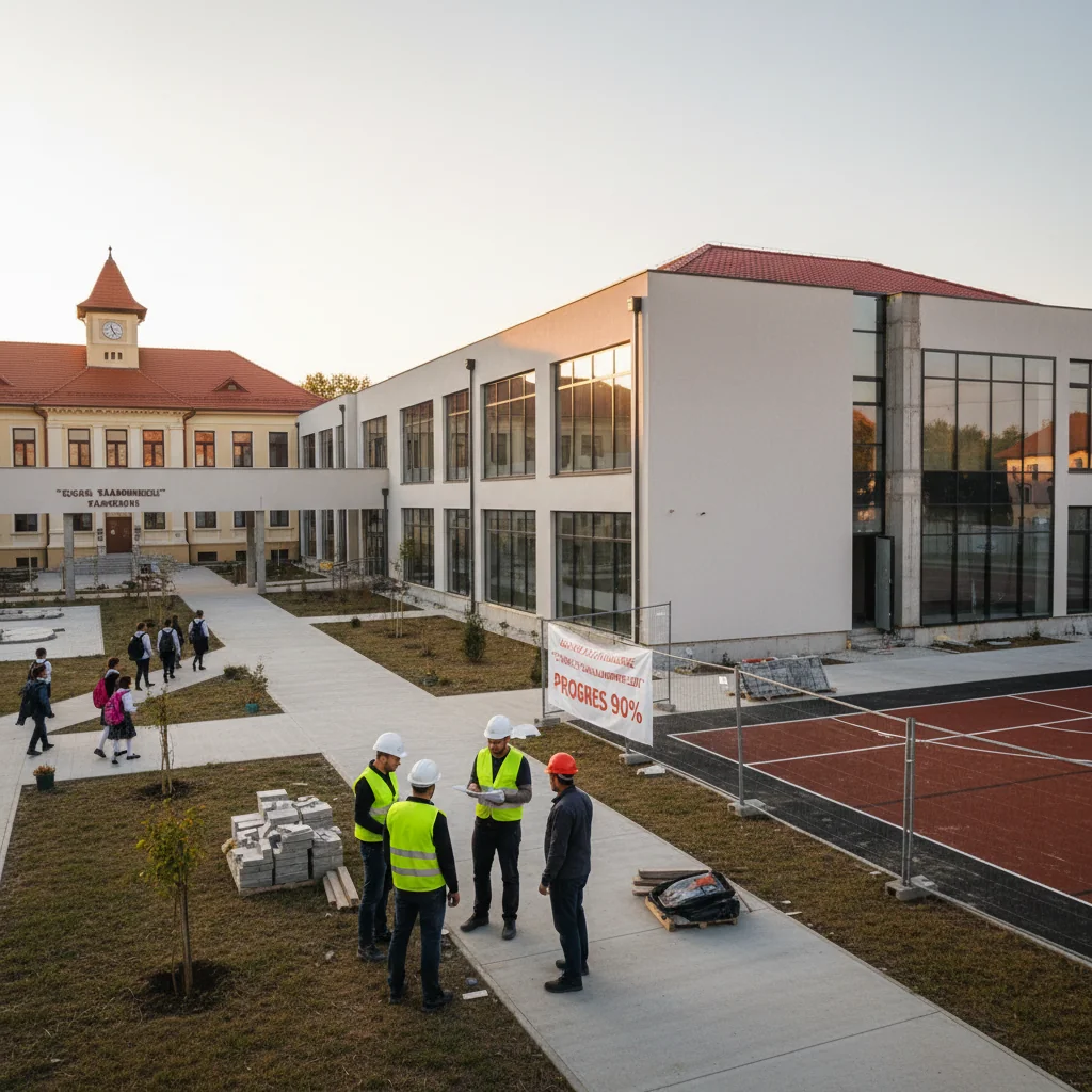Extinderea Școlii Gimnaziale „Tudor Vladimirescu” din Târgoviște, aproape de finalizare
