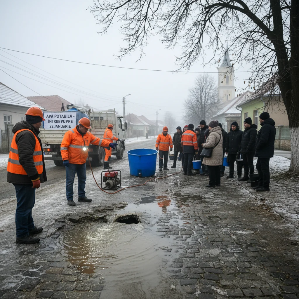 Furnizarea apei potabile, oprită temporar în Târgoviște pe 22 ianuarie 2026