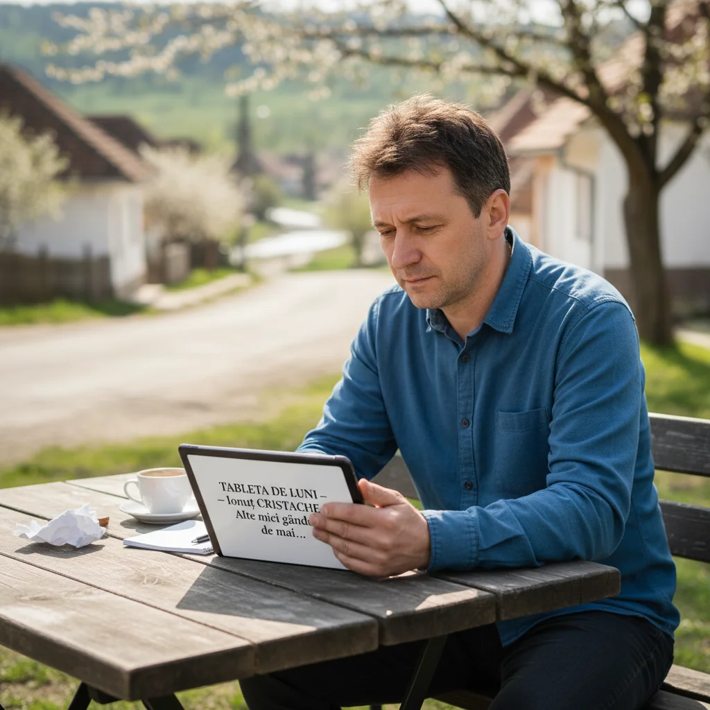 Gânduri pe tabletă: Ionuț Cristache revine cu idei noi