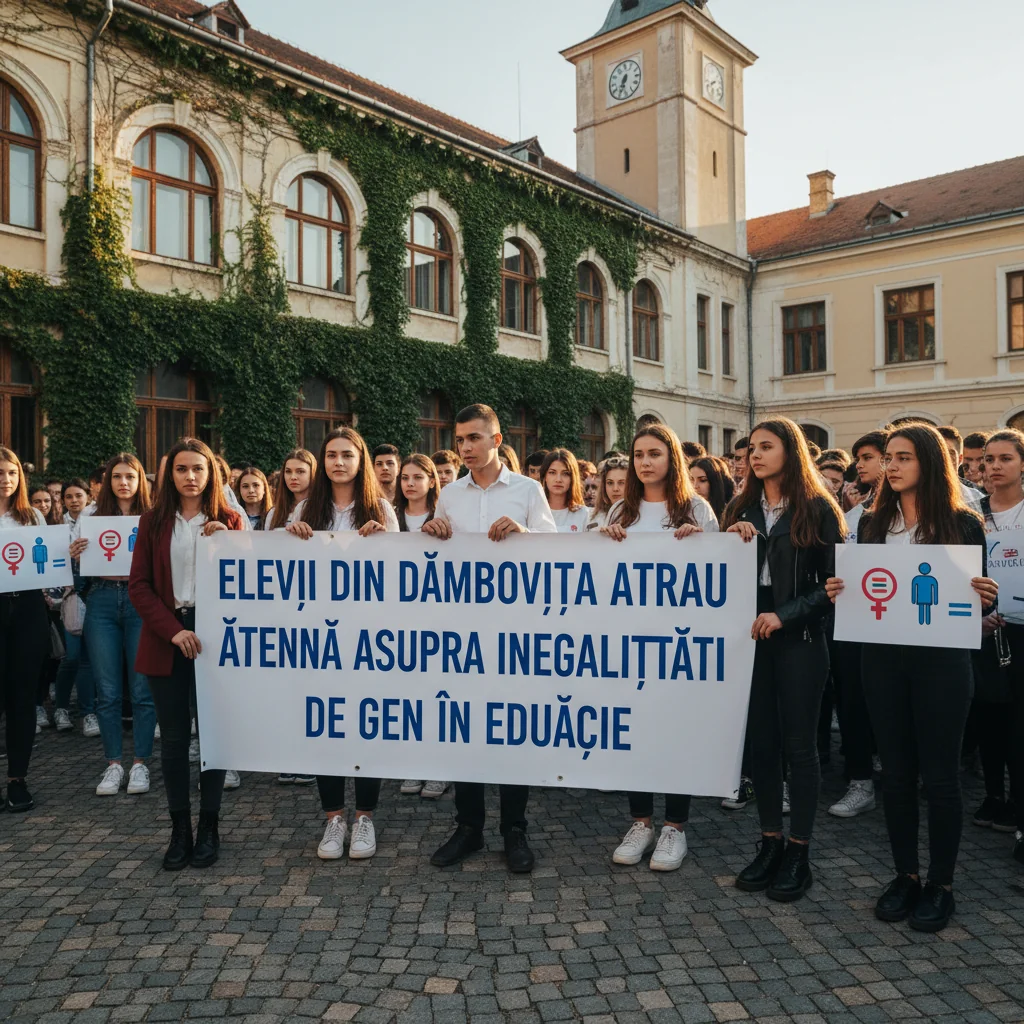 Inițiativă a elevilor din Târgoviște privind inegalitatea de gen în educație