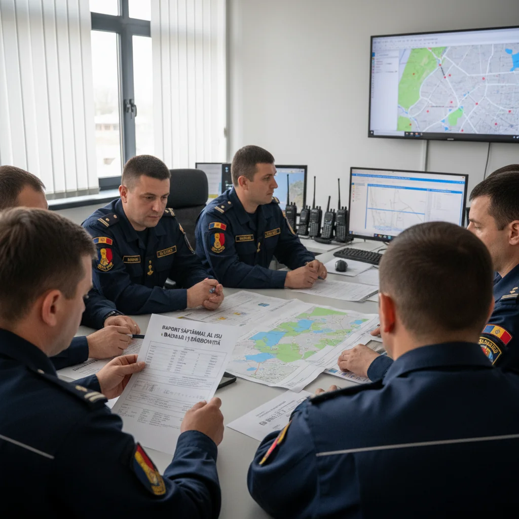 Intervențiile ISU „Basarab I” Dâmbovița într-o săptămână: bilanț prezentat la Târgoviște