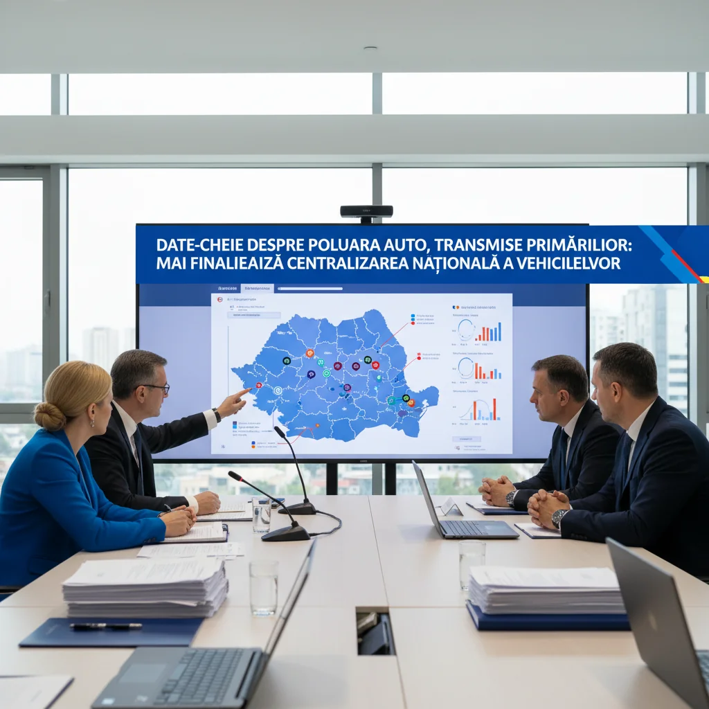 MAI finalizează centralizarea națională a vehiculelor și transmite date esențiale primăriilor