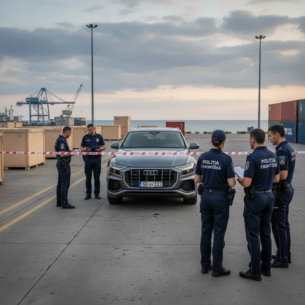 Mașină de 250.000 lei reclamată furată în Canada, identificată de polițiștii de frontieră din Constanța