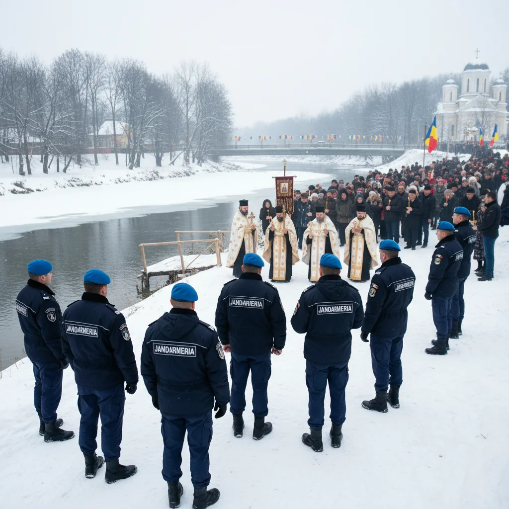 Măsuri de ordine publică de Bobotează și Sf. Ioan la Târgoviște, anunțate de Jandarmeria Dâmbovița