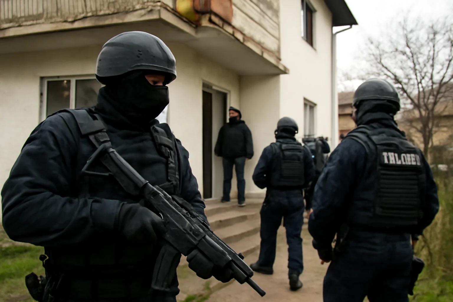 opt locații vizate într-un caz de violență și folosire de armă