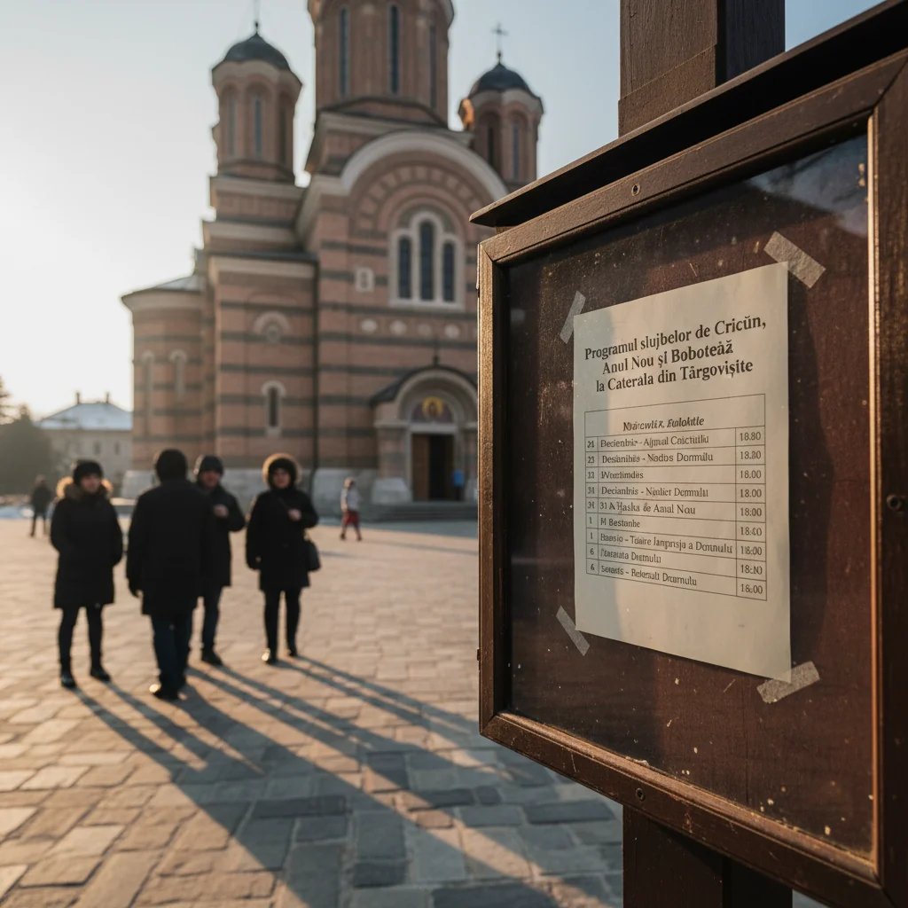 Program religios anunțat pentru sărbătorile de iarnă la Catedrala din Târgoviște