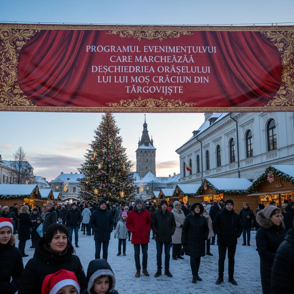 Programul complet al evenimentului de deschidere a Orășelului lui Moș Crăciun în Târgoviște