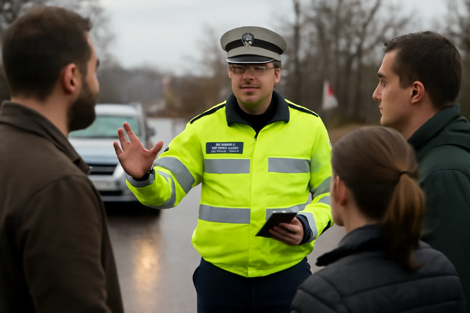 Recomandări pentru șoferi în Târgoviște, transmise de polițiștii dâmbovițeni pe fondul vremii nefavorabile