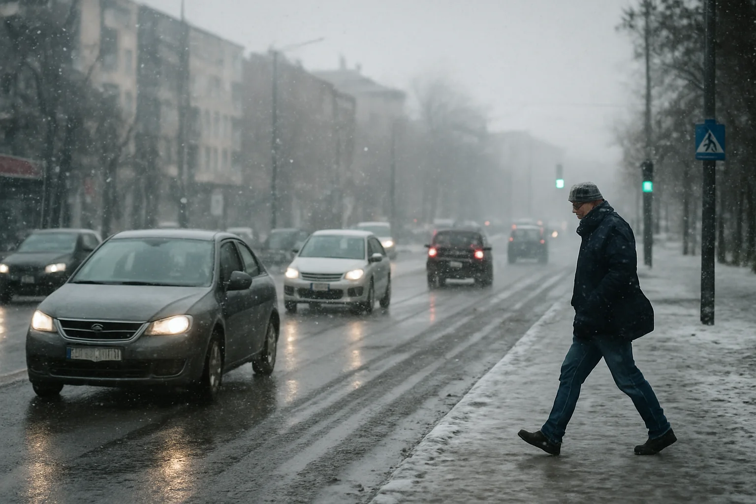 Situația traficului și condițiile meteo în Târgoviște la începutul lunii februarie 2026