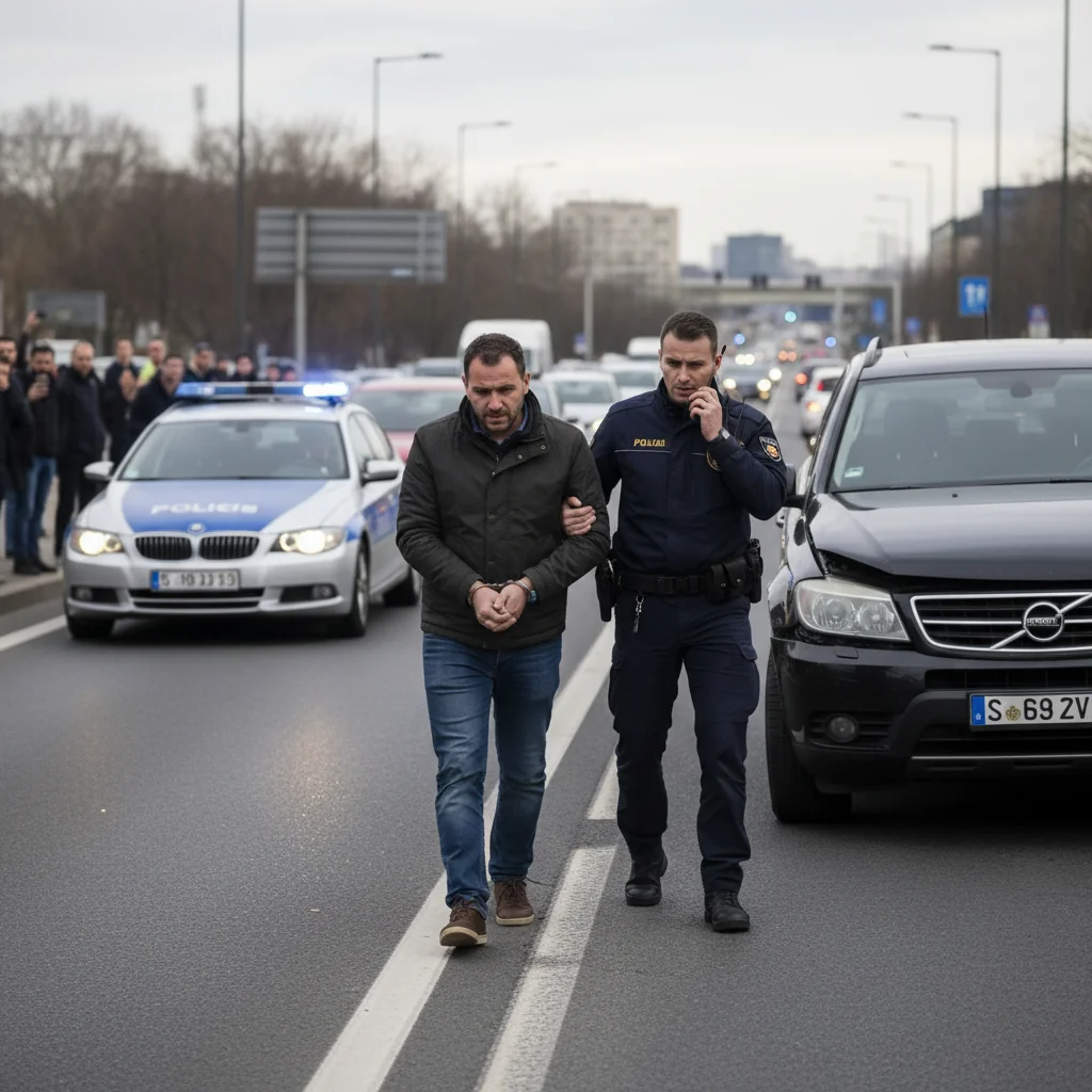 Șofer din Târgoviște reținut 24 de ore după un incident de șicanare în trafic