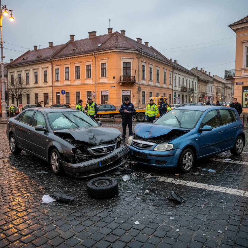 Șofer sancționat după un accident rutier fără victime în Târgoviște