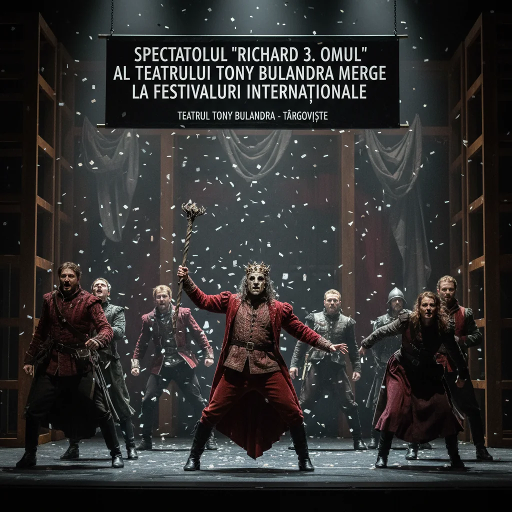 Spectacolul „Richard 3. Omul” de la Târgoviște, invitat la festivaluri internaționale