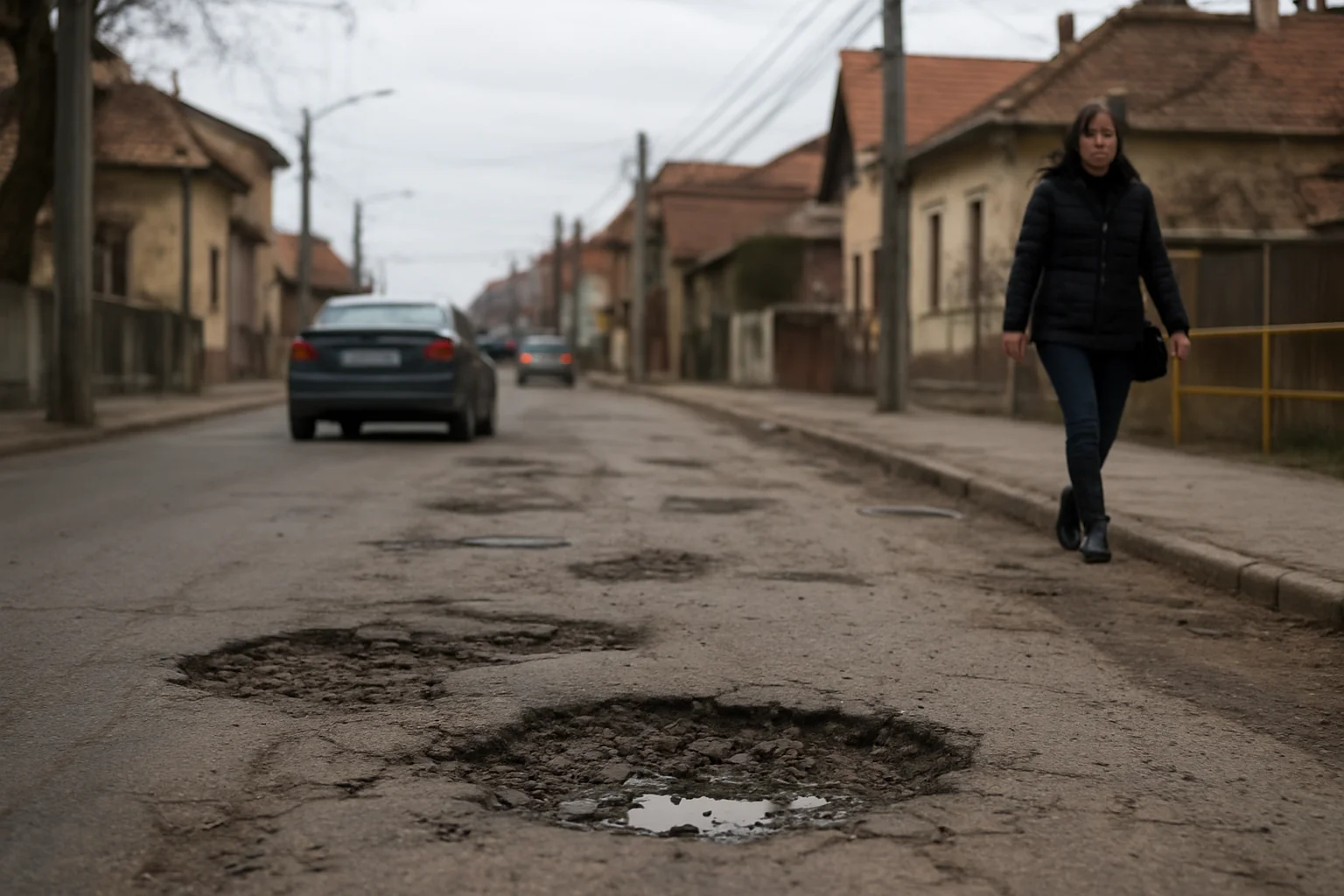 Starea actuală a infrastructurii rutiere în Târgoviște la început de 2026