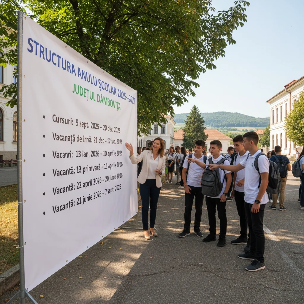 Structura anului școlar 2025–2026, anunț esențial pentru elevii din Târgoviște și Dâmbovița