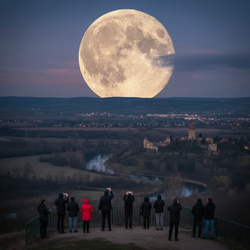 Superlună de ianuarie vizibilă la Târgoviște: „Luna Lupului” luminează cerul Dâmboviței