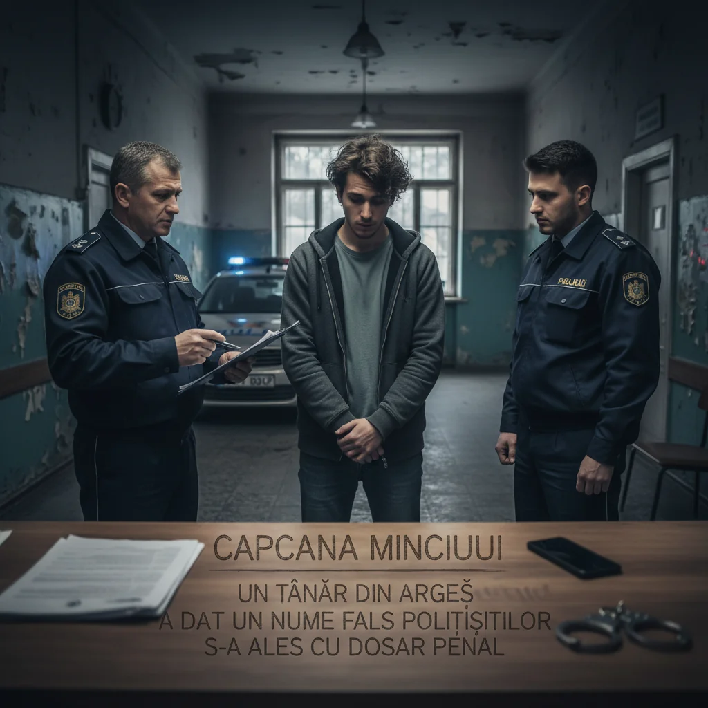 Tânăr din Argeș folosește identitate falsă și primește dosar penal