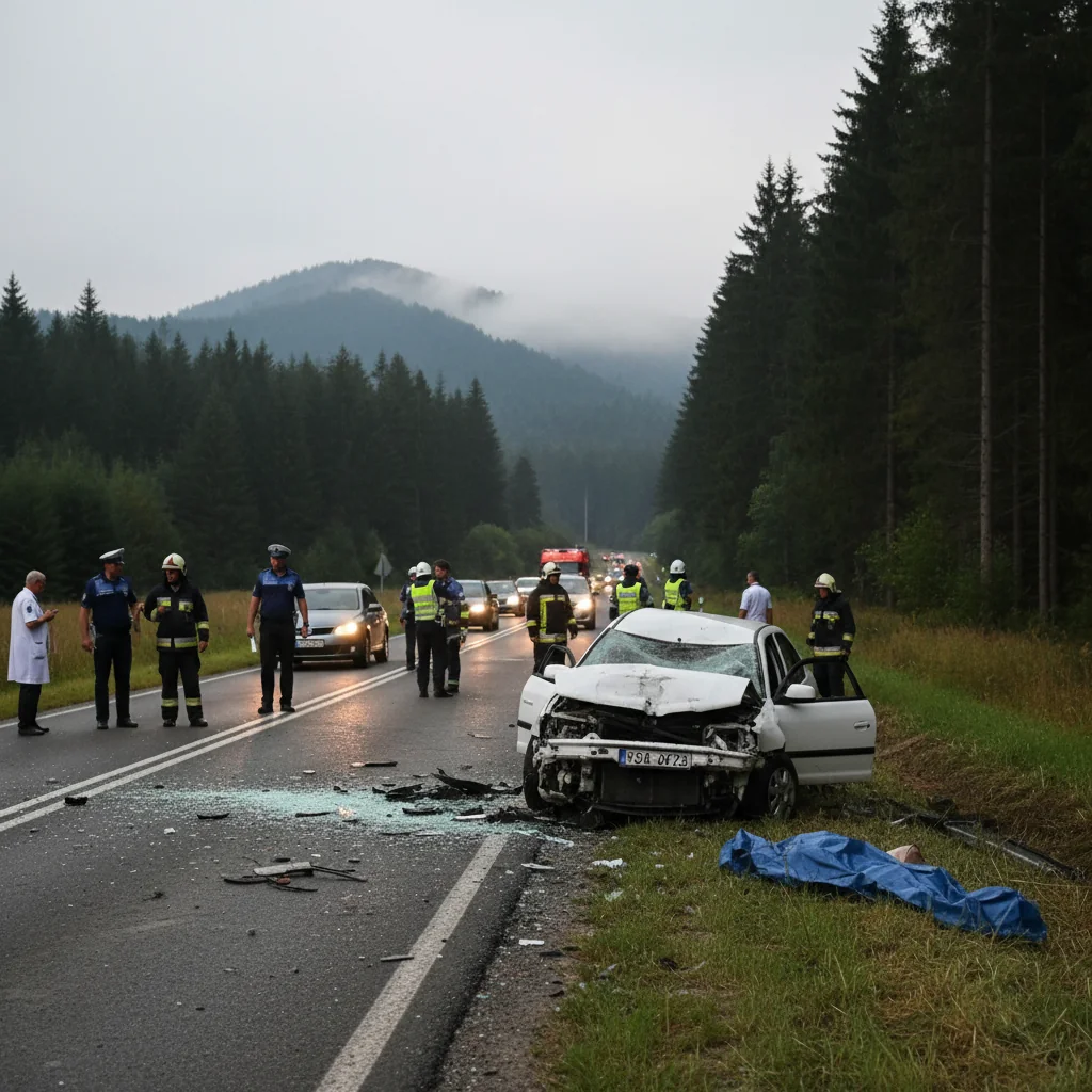 Tânără decedată într-un accident rutier la Picior de Munte, caz investigat de polițiștii din Târgoviște