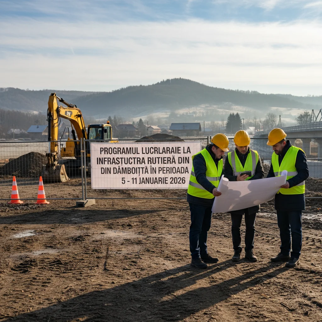 Târgoviște: calendarul lucrărilor la infrastructura rutieră din Dâmbovița pentru perioada 5–11 ianuarie 2026