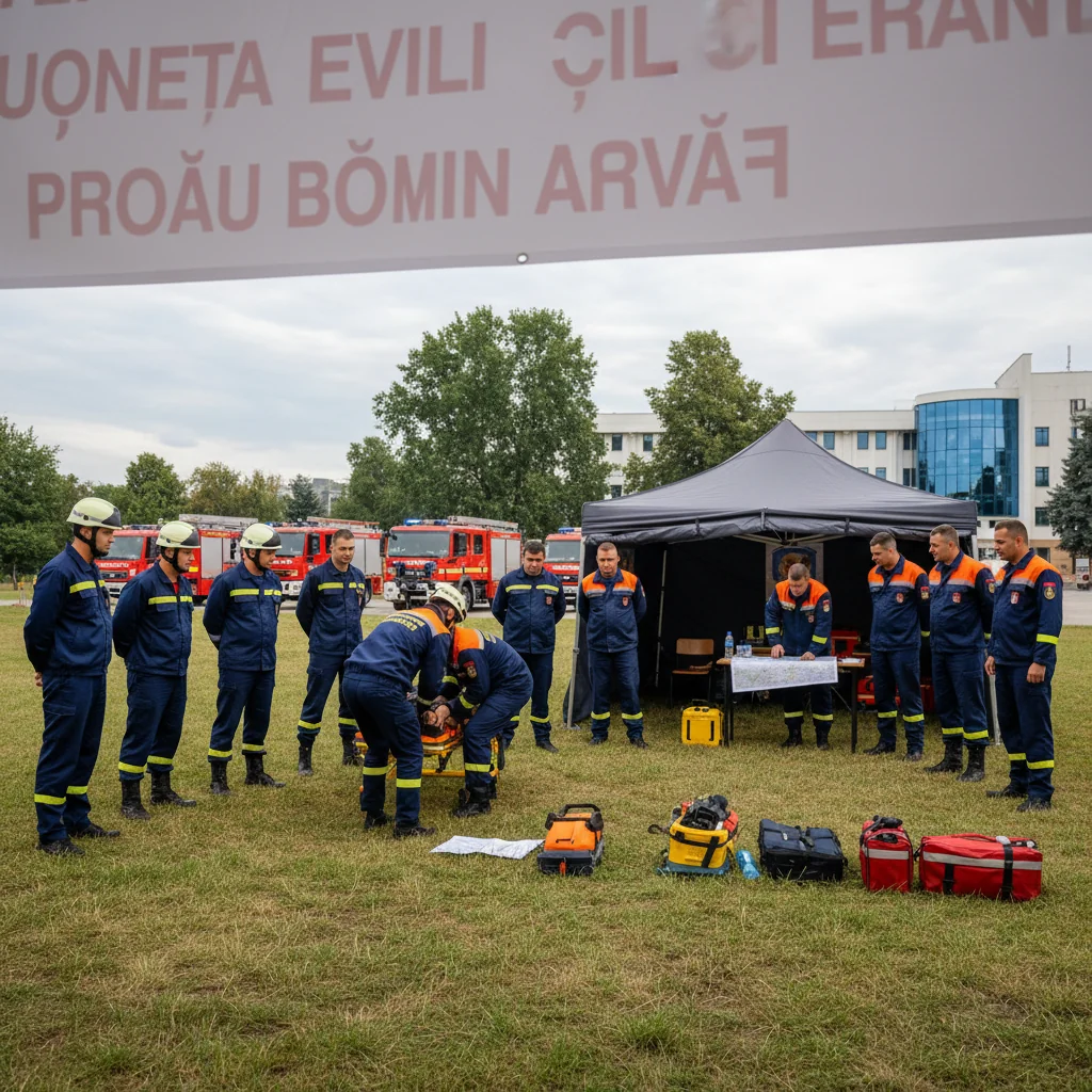 Târgoviște găzduiește acțiuni dedicate „Săptămânii Protecției Civile” organizate de ISU Dâmbovița