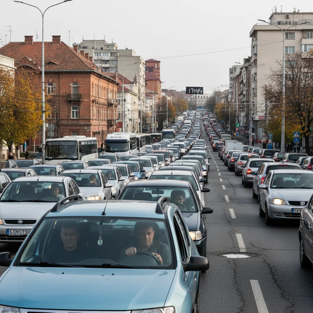 Trafic urban în Târgoviște: șoferii pierd anual aproape cinci zile de lucru în aglomerație