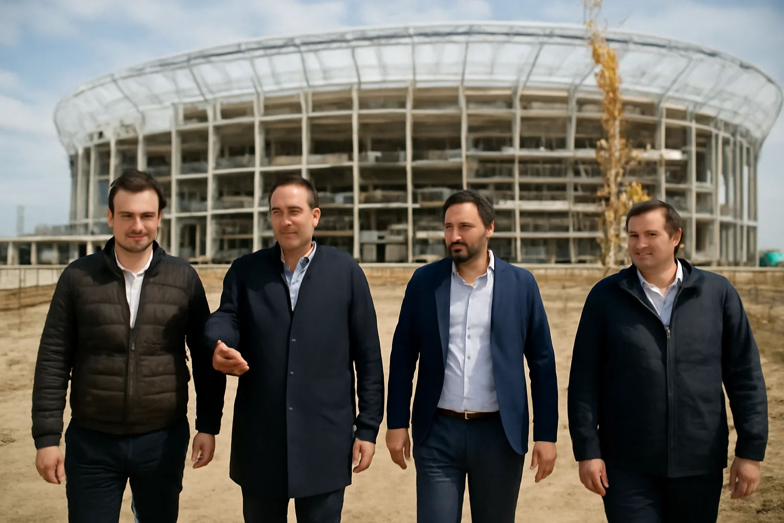vizită oficială pe șantier înainte de inaugurare