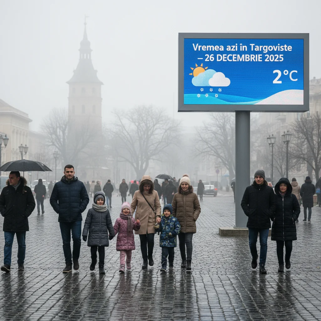 Vremea azi în Targoviste – 26 decembrie 2025