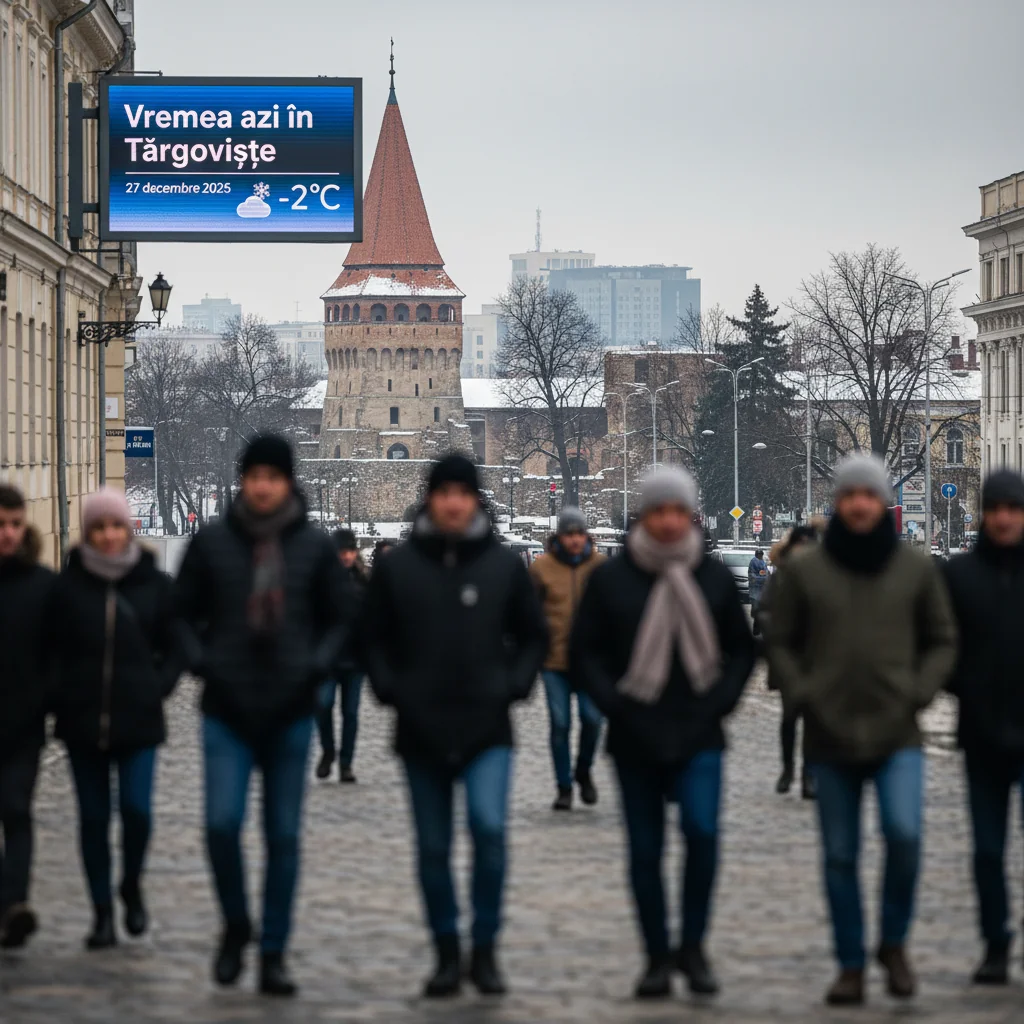 Vremea azi în Târgoviște – 27 decembrie 2025