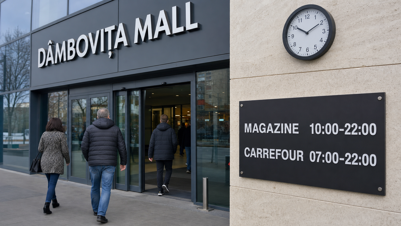 Dâmbovița Mall program: magazine, Carrefour și servicii